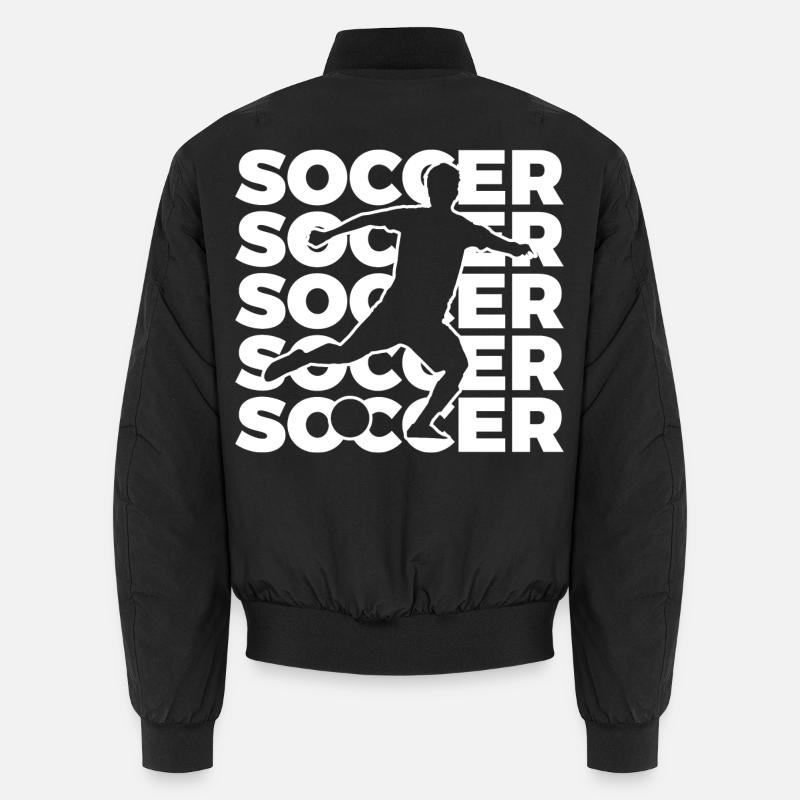 Fußballer - Unisex Bomberjacke - Schwarz