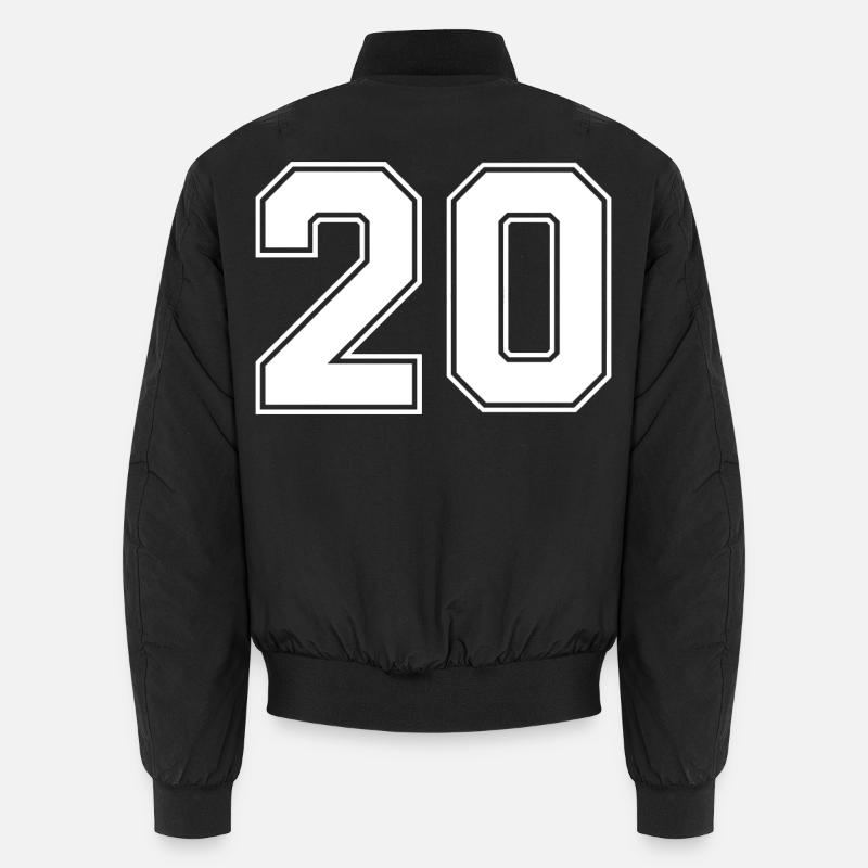 Nummer zwanzig 20 Unisex Bomberjacke