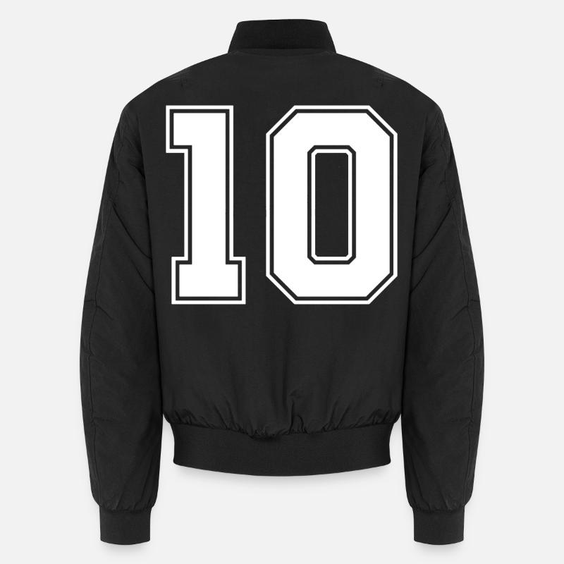 Nummer zehn 10 - Unisex Bomberjacke - Schwarz