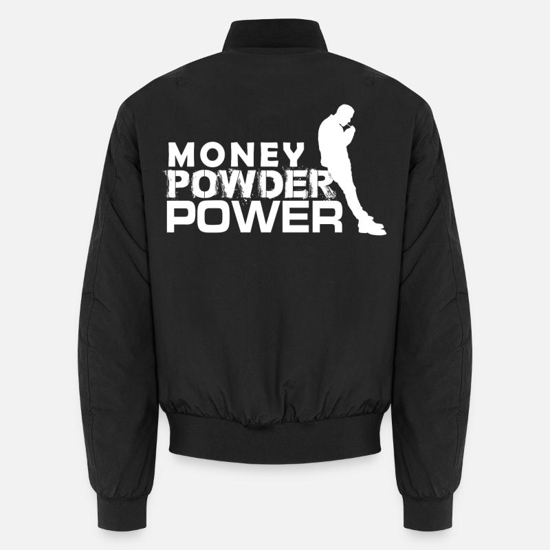 MPP weiß Unisex Bomberjacke