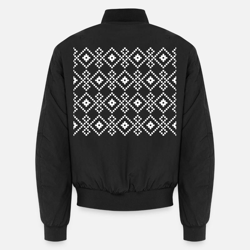Christmas Plain Sweater (dark) - Unisex Bomber Jacket - black