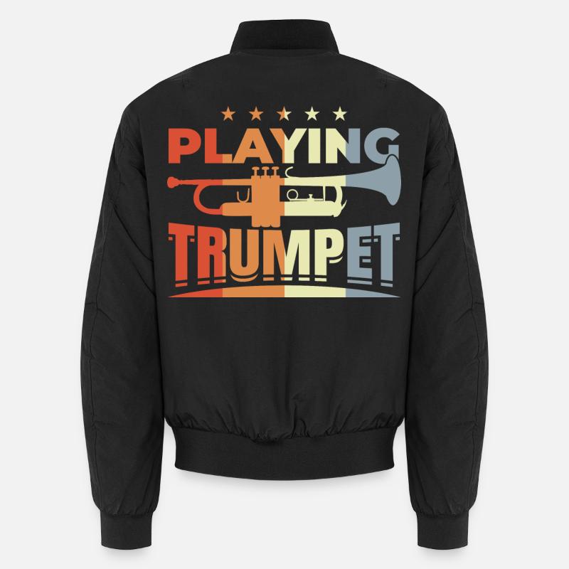Trumpet Spell - Unisex Bomber Jacket - black