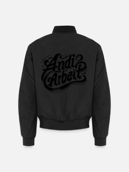 Andi Arbeit! Andreas, Andi, Andrea, Andy, Name - Unisex Bomberjacke - Schwarz