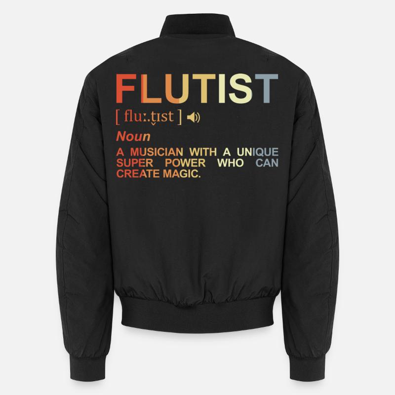 Flötist Bedeutung Unisex Bomberjacke