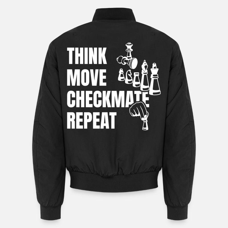 Pensez à jouer à Checkmate ensuite - Bomber unisexe - noir
