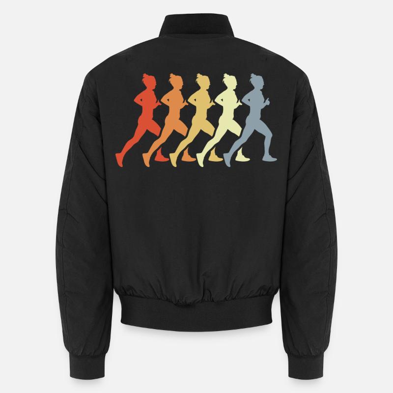 Vintage Runner Unisex Bomber Jacket