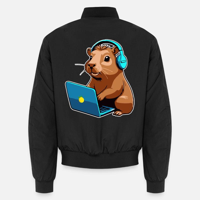 Capybara Programmierer Coder Computer Unisex Bomberjacke