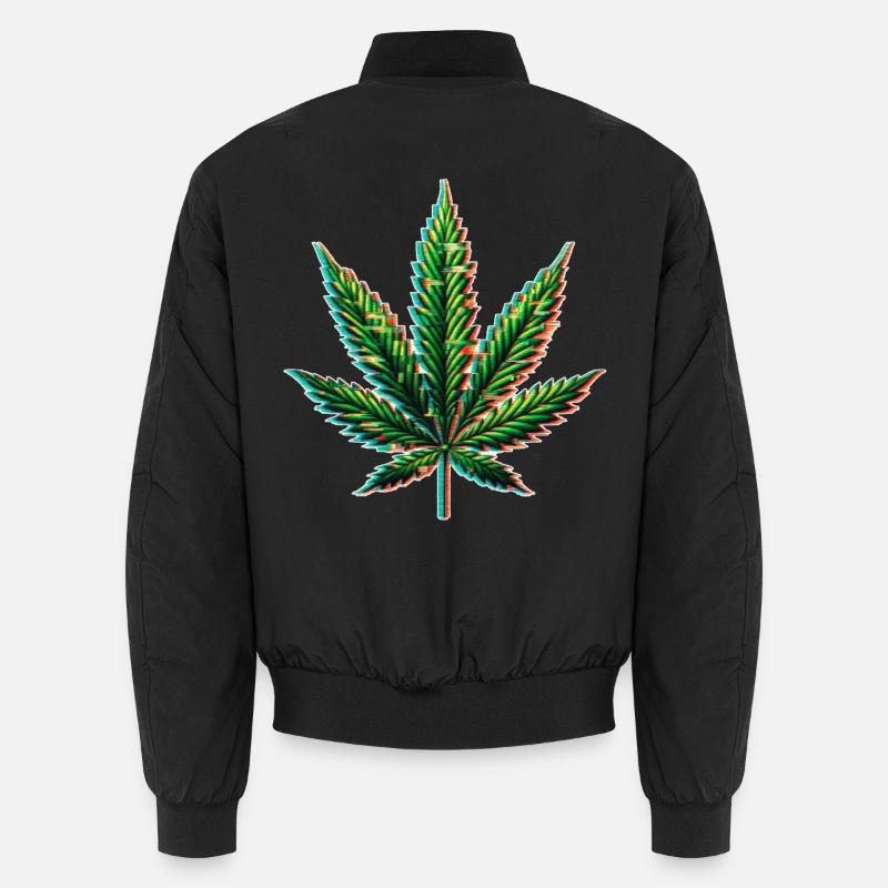 Problème de cannabis - Bomber unisexe - noir