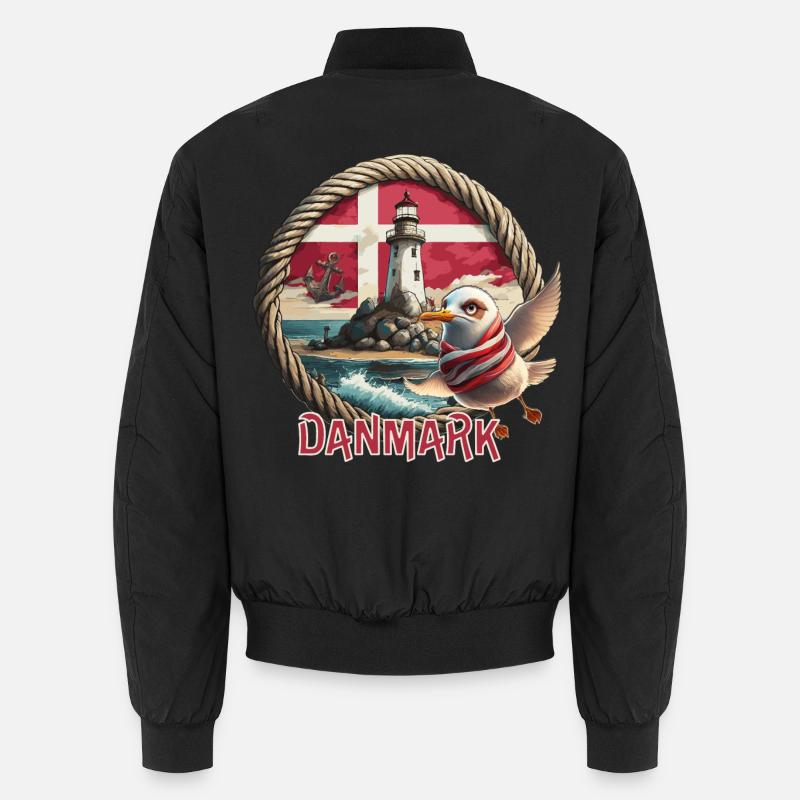Danemark - Danemark - Bomber unisexe - noir
