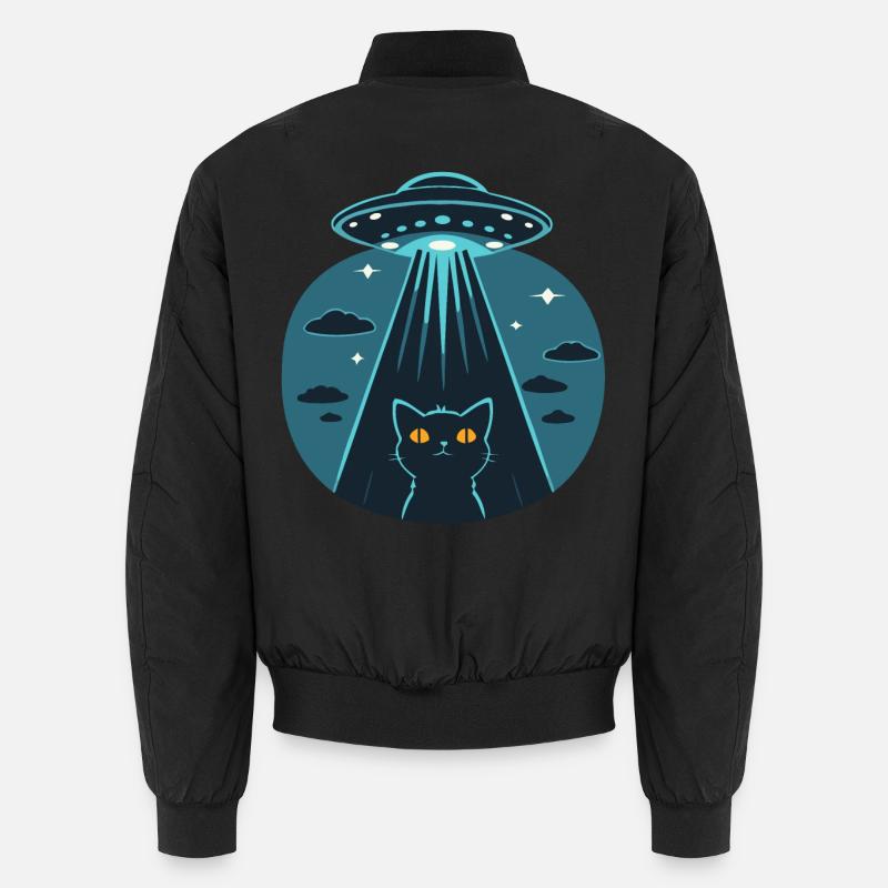 Drôle D’OVNI, Alien, Chat Bomber unisexe