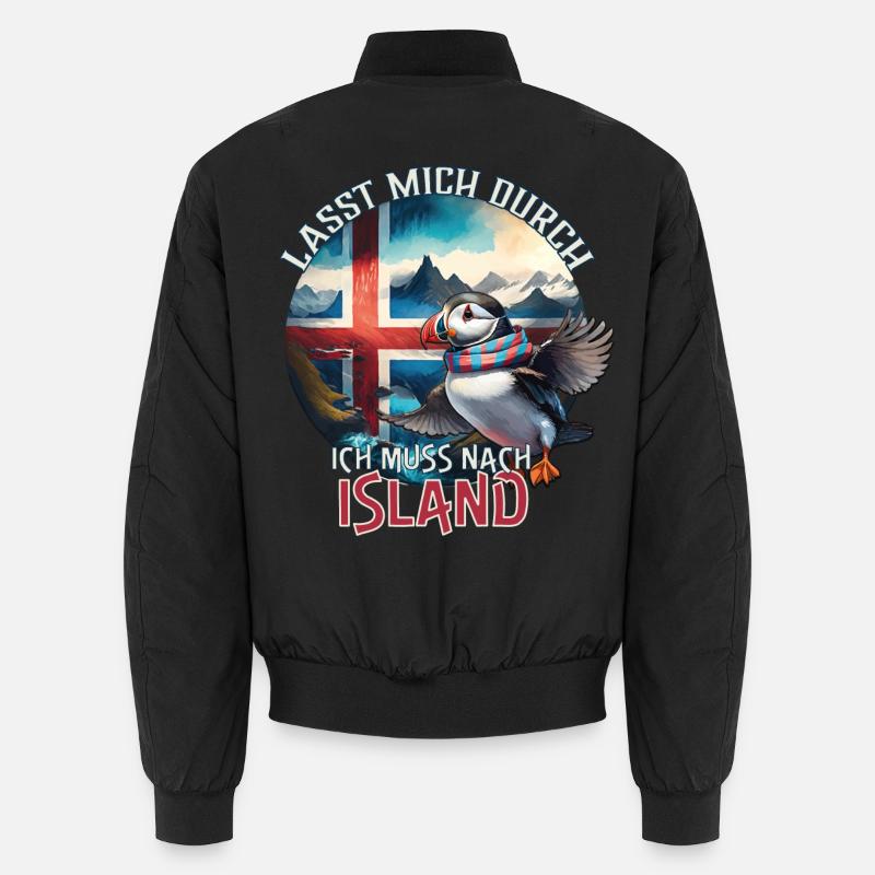 Island - lasst mich durch - Papageientaucher Unisex Bomberjacke