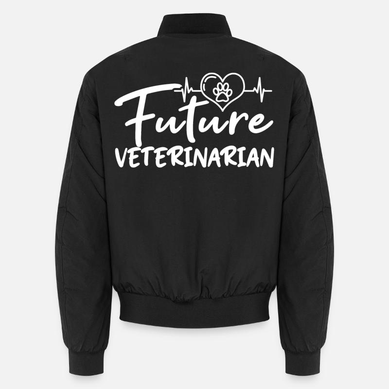 Futur vétérinaire - Bomber unisexe - noir