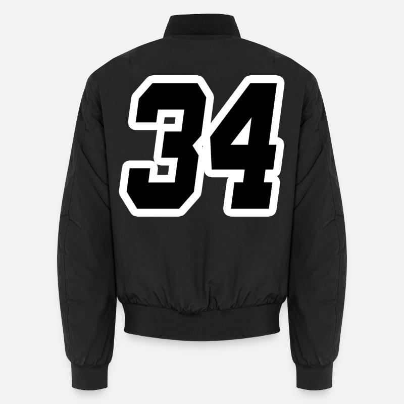 Nummer vierunddreißig 34 Unisex Bomberjacke