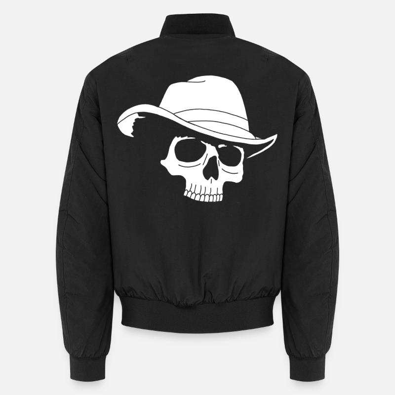 Cowboy Schädel Unisex Bomberjacke