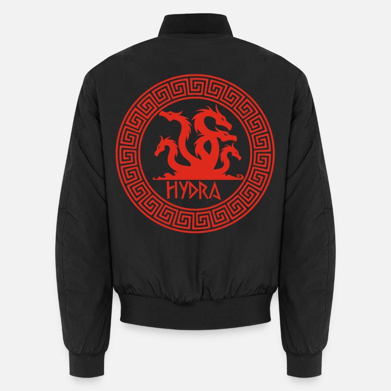 Rotes Hydra-Symbol Unisex Bomberjacke