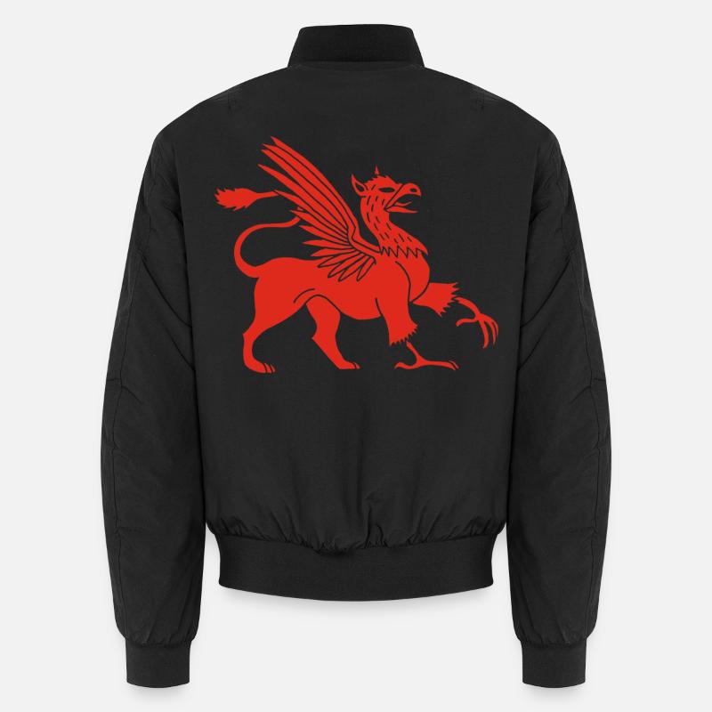 Red Griffin Unisex Bomber Jacket