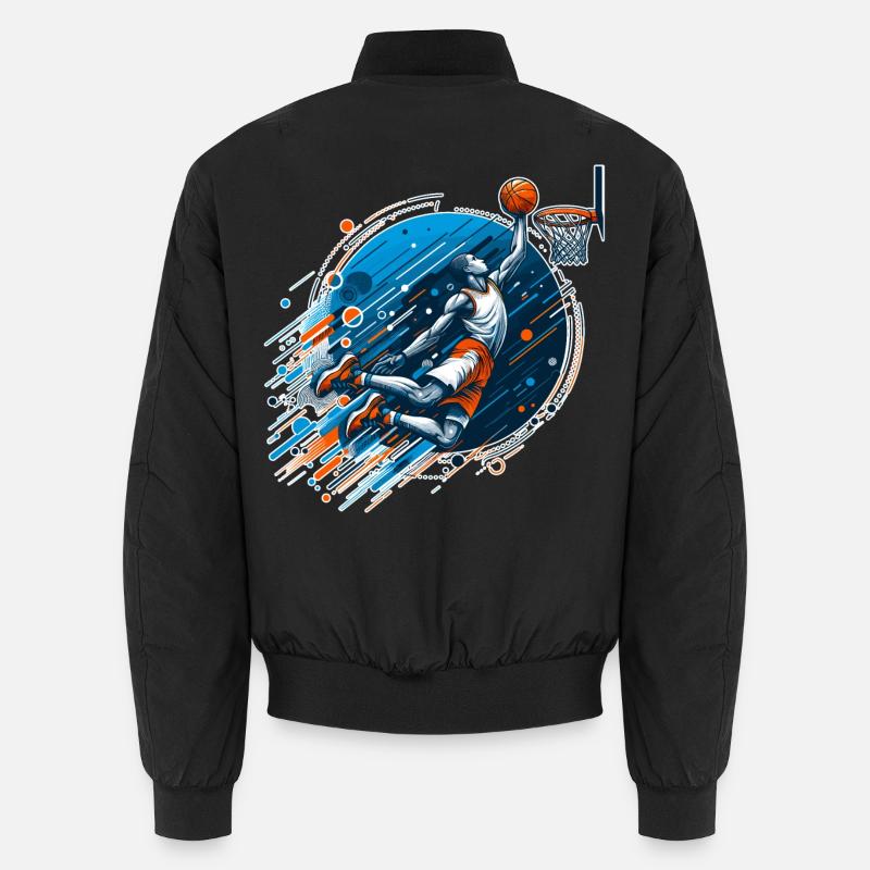 Basketball Dunking Gift - Unisex Bomber Jacket - black