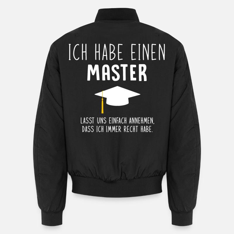 Lustiger Spruch zum Bachelor Geschenk Abschluss Unisex Bomberjacke