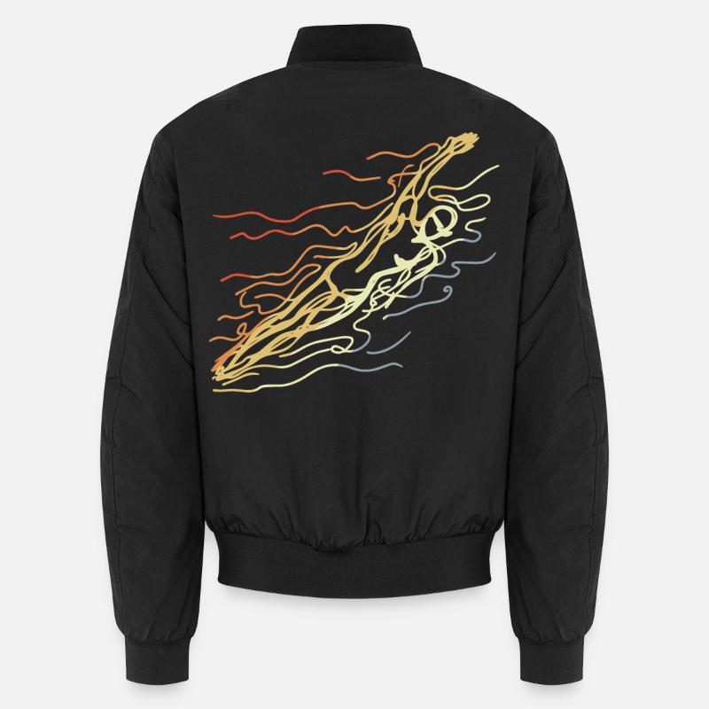 Dessin de natation Vintage Bomber unisexe
