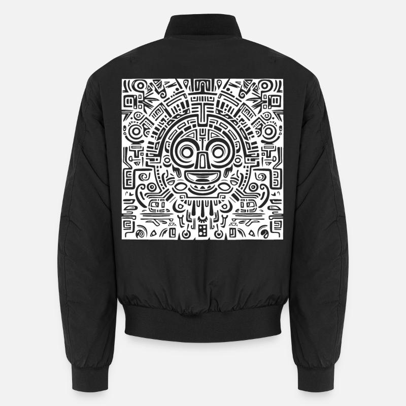 Inca, Aztec, Mayan Pattern, Artwork Unisex Bomber Jacket