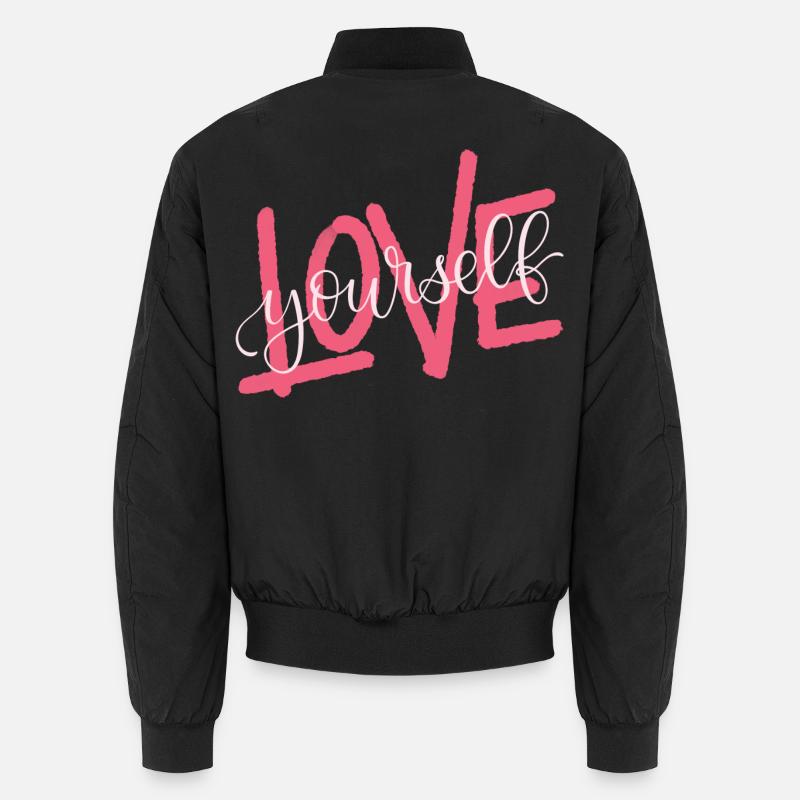 LOVE yourself - Unisex Bomberjacke - Schwarz