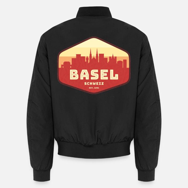 Bâle, Suisse - Bomber unisexe - noir