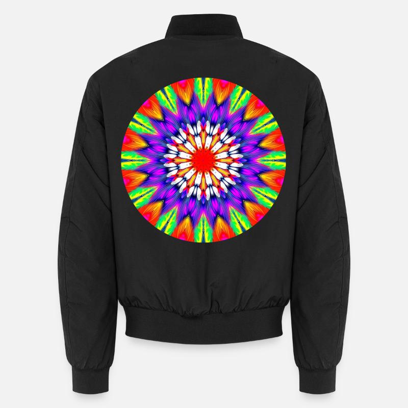 Kaléidoscope Mandala Couleur Rush Bomber unisexe