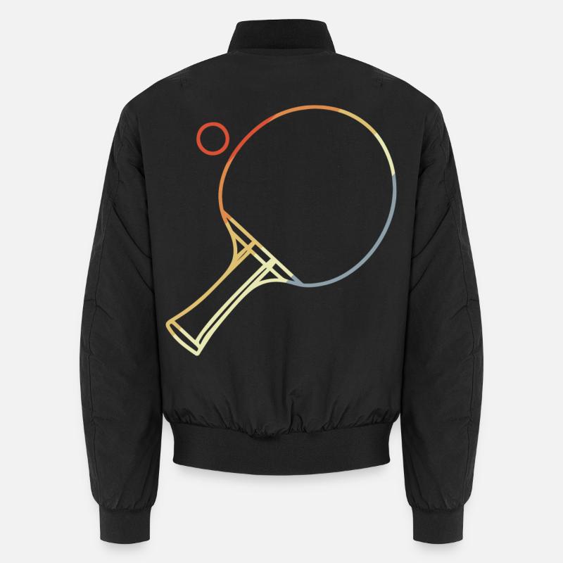 Table Tennis Sketch Unisex Bomber Jacket