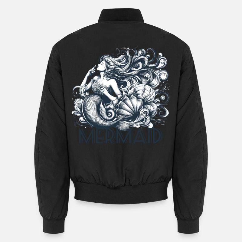 Cadeau de sirène - Bomber unisexe - noir