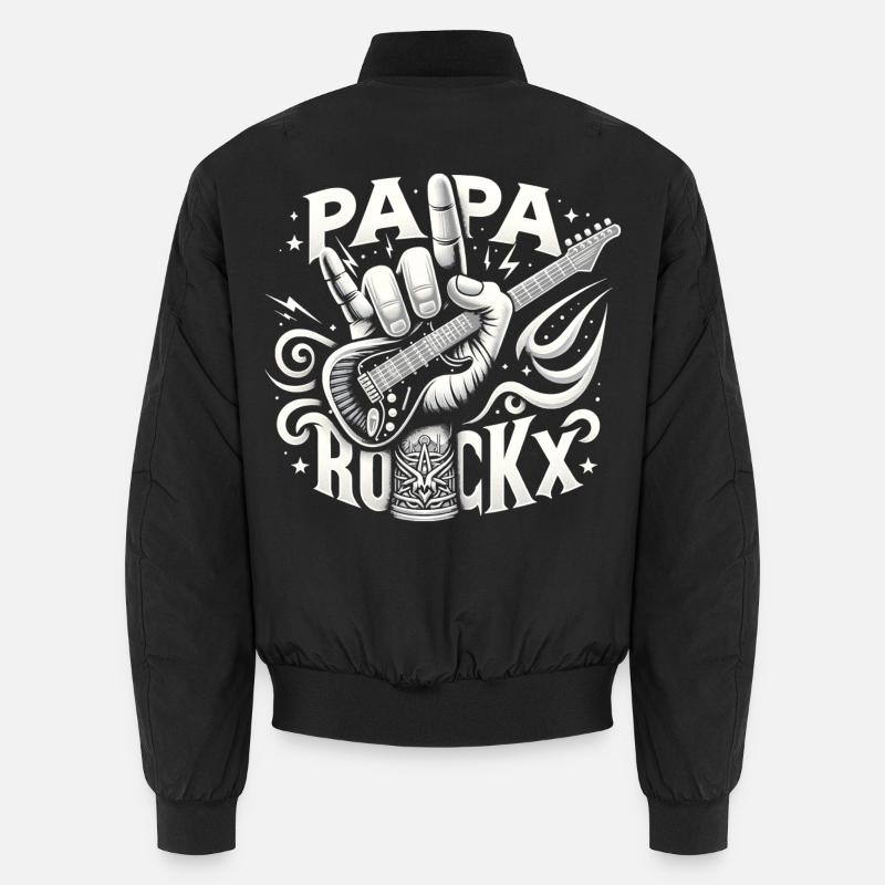dad rockx father's day dad gift daddy Unisex Bomber Jacket