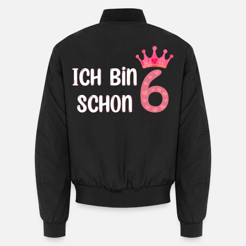 Ich Bin Schon 6 - Unisex Bomberjacke - Schwarz