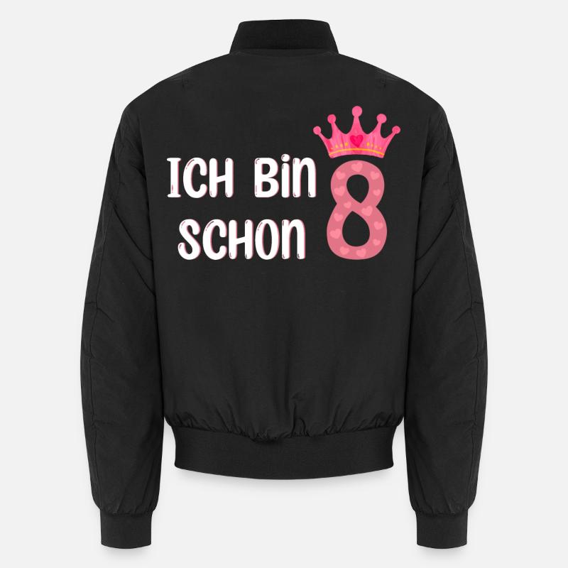 Ich bin schon 8 Unisex Bomberjacke
