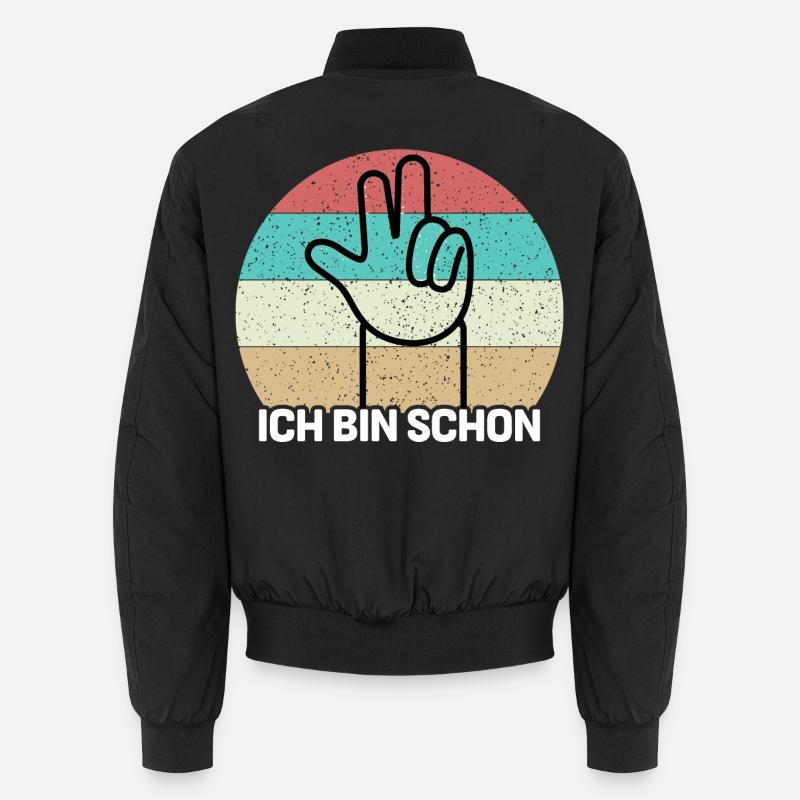 Ich bin schon 3 Unisex Bomberjacke