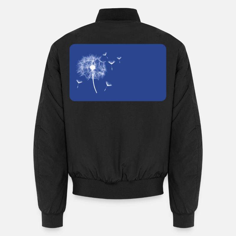 Pusteblume blau - personalisierbar Unisex Bomberjacke