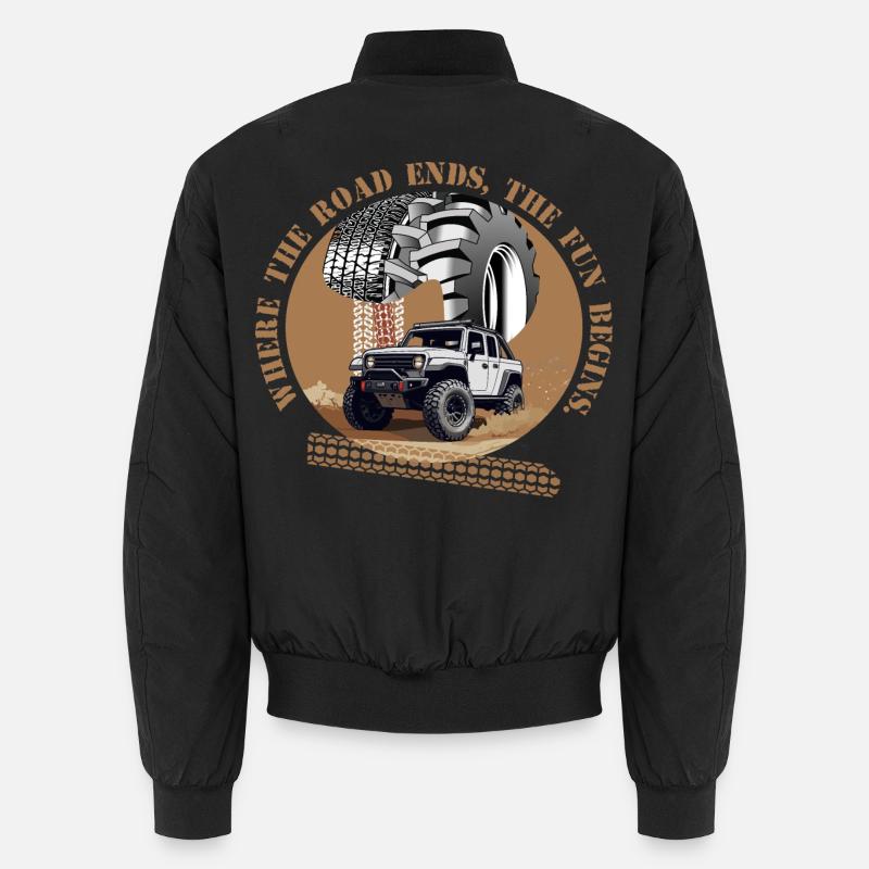 Off-Road Driver - Unisex Bomber Jacket - black