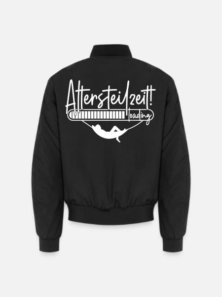 Altersteilzeit loading Ladebalken Hängematte ATZ - Unisex Bomberjacke - Schwarz