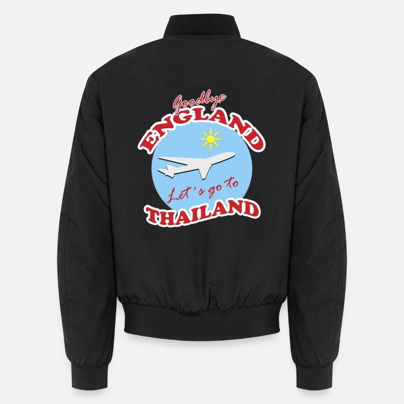 Thailand Reise Abschied Flugzeug Design Unisex Bomberjacke