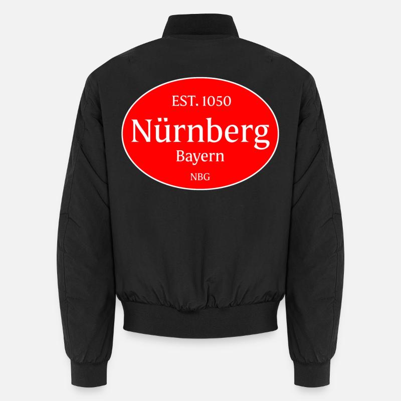 Nuremberg, Germany - Unisex Bomber Jacket - black