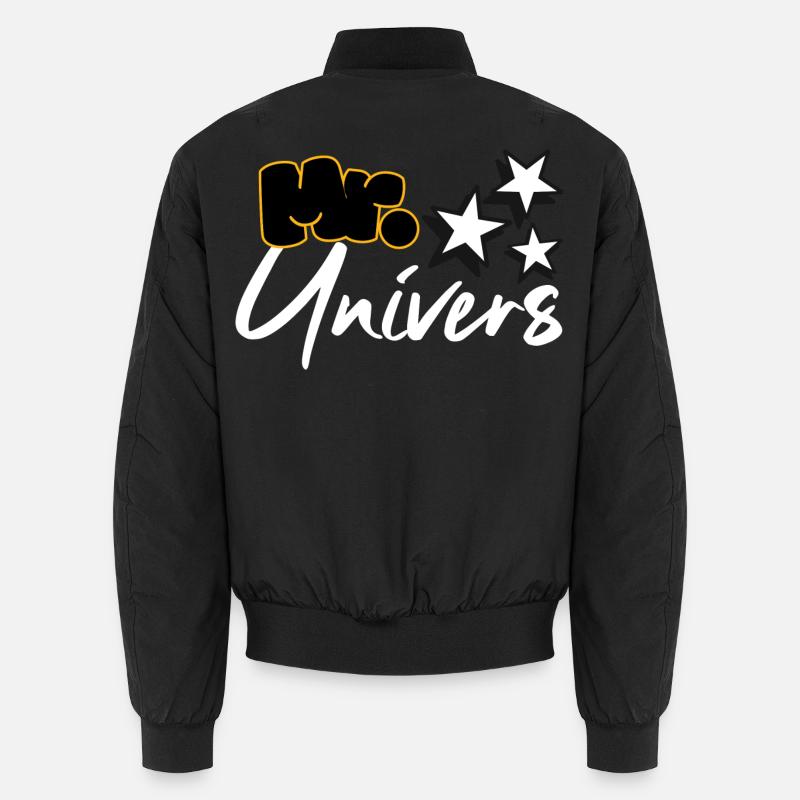 Mr. Universe - Unisex Bomber Jacket - black
