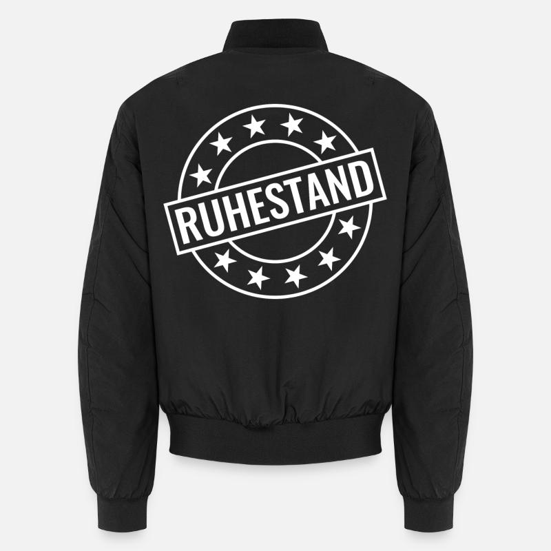 Ruhestand - Unisex Bomberjacke - Schwarz