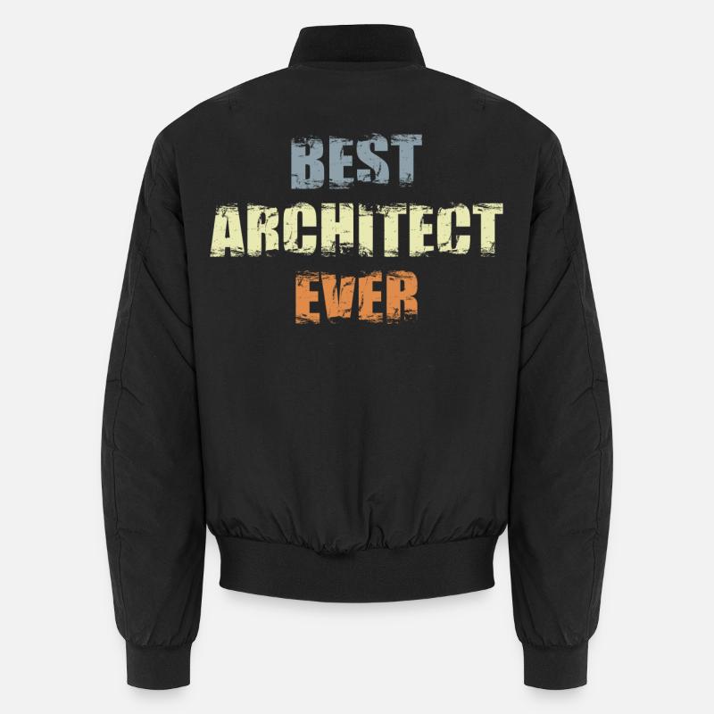 Best Architect - Unisex Bomber Jacket - black