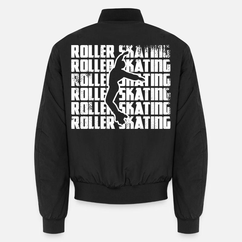 Roller Figure Skating - Unisex Bomber Jacket - black