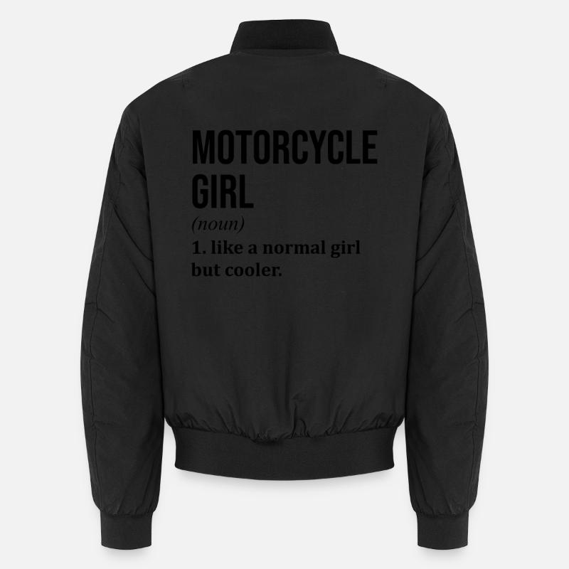 Motorcycle - Unisex Bomber Jacket - black