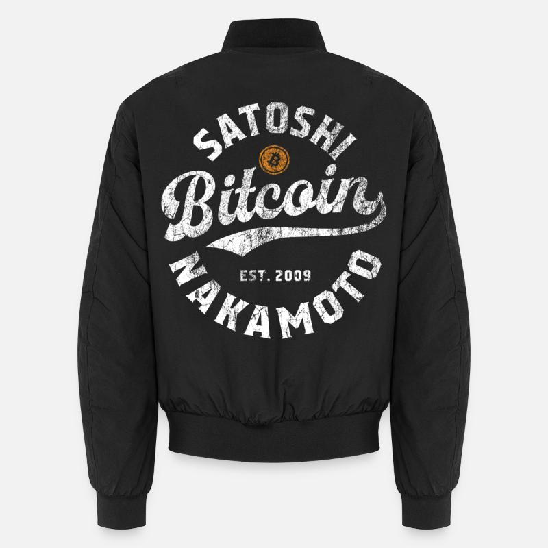 Bitcoin - We love Crypto - Unisex Bomberjacke - Schwarz