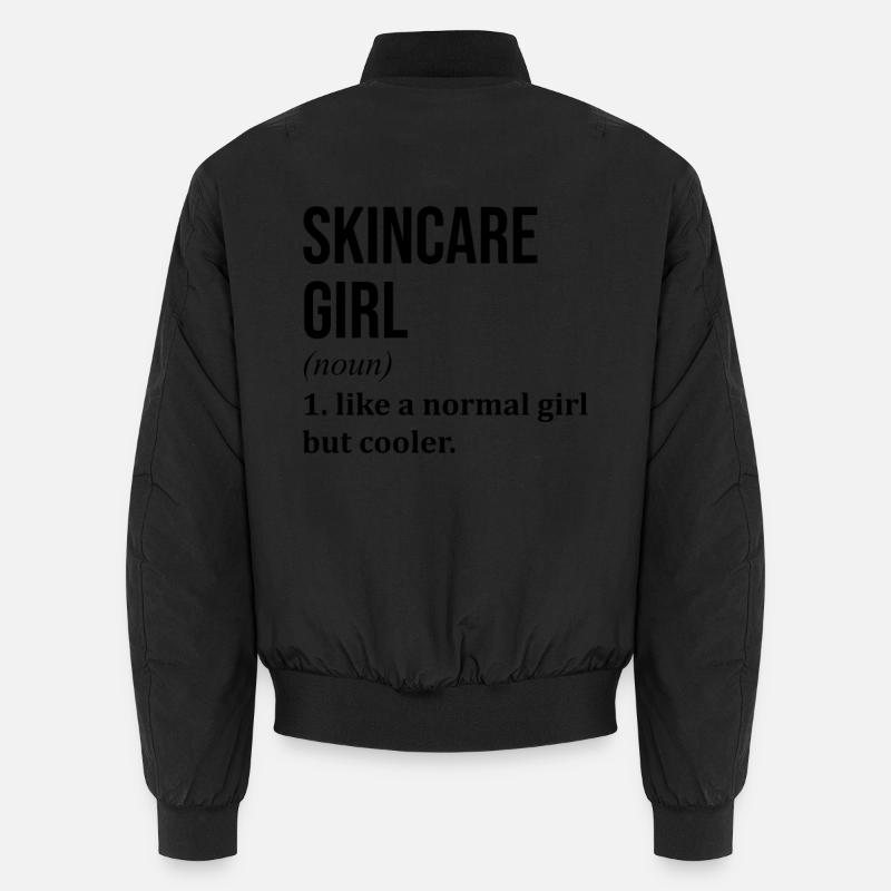 Hautpflege - Unisex Bomberjacke - Schwarz
