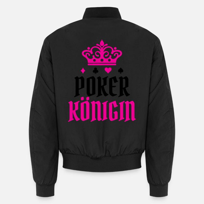 Casino Royal Flush Poker Statement Queen Unisex Bomber Jacket