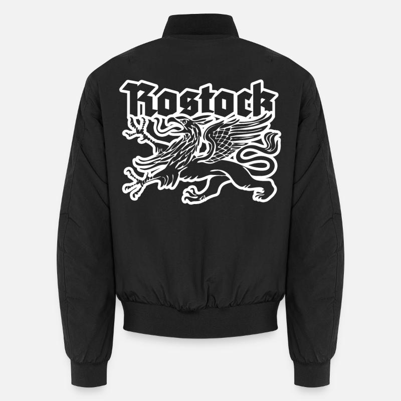 Rostock - Unisex Bomberjacke - Schwarz