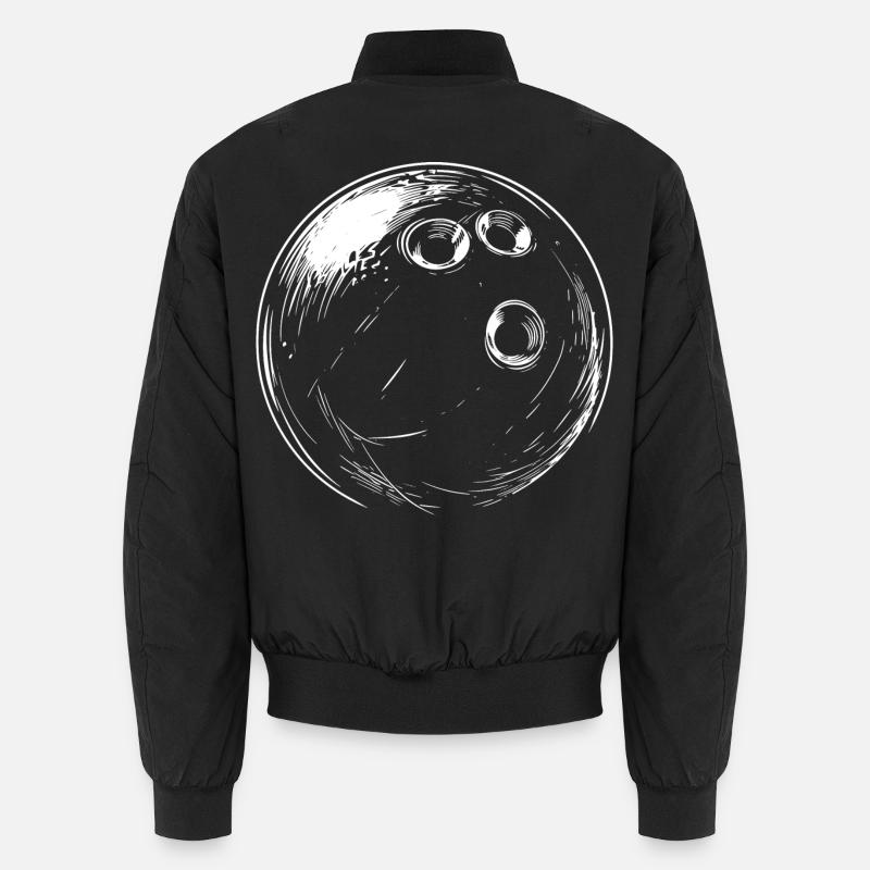 Bowling Ball Drawing Unisex Bomber Jacket