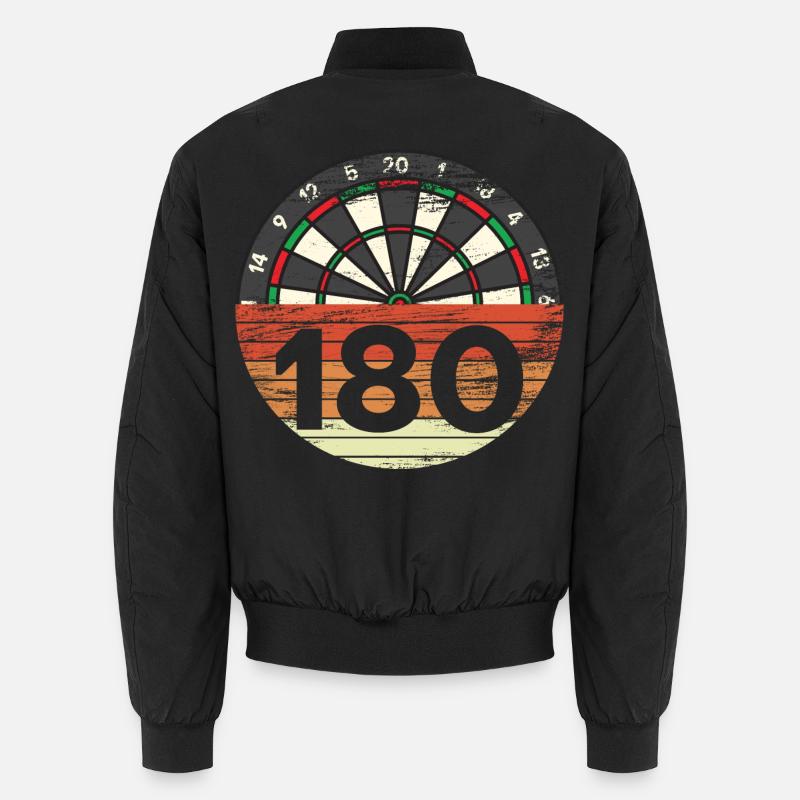 Vintage Dartscheibe Unisex Bomberjacke