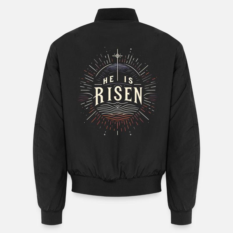 He is risen Unisex Bomber Jacket